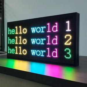 LED-Zeichen P10 LED-Anzeige Voll farbiges Message Board hoch auflösendes LED-Scrolling-Display für Werbung - Product Image 1
