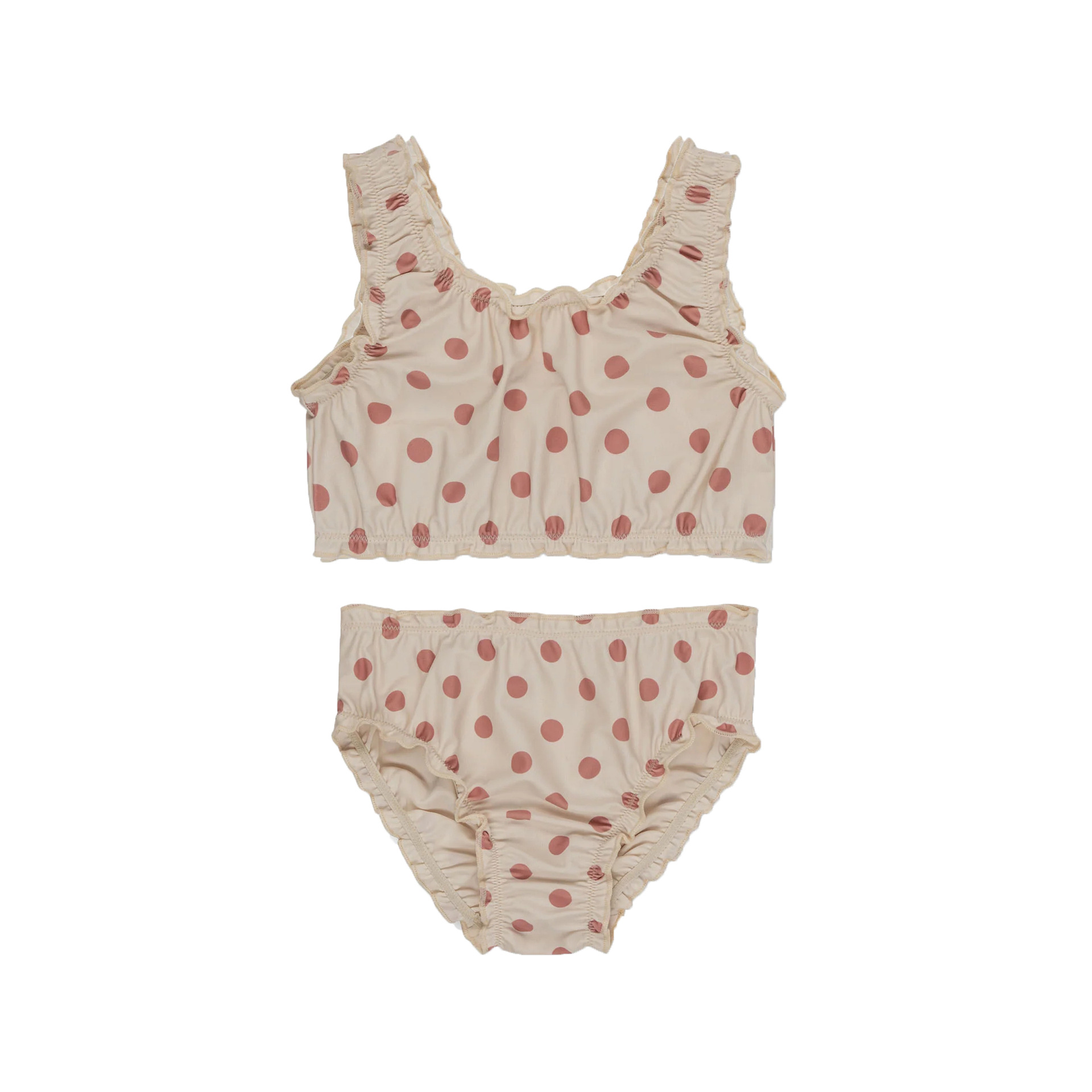 Gilet fendu à pois roses