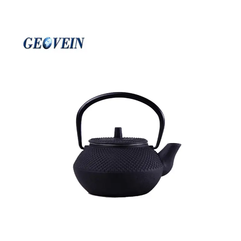 काले के साथ जापानी शैली Enameled कच्चा लोहा चाय की केतली स्टेनलेस स्टील तर करने वाला