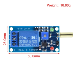 5V 1 Channel Output <strong>Tilt</strong> Slant Angle <strong>Sensor</strong> Relay Module Golden SW520D ball switch <strong>tilt</strong> <strong>sensor</strong> module