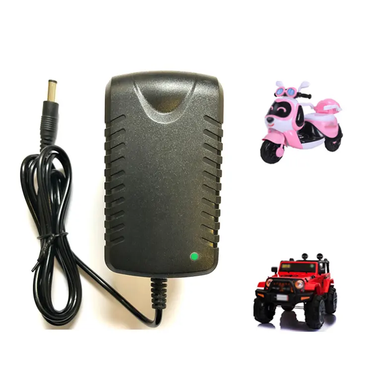 Oem ODM Sạc xe điện cho kids6v12v24v cho đồ chơi chì-axit pin 12V sạc với UK cắm 10W cung cấp điện DC chức năng
