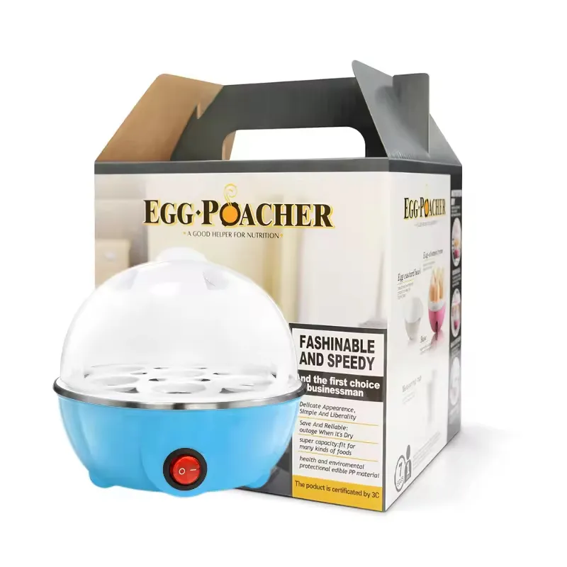 Akıllı elektrikli yumurta vapur Mini ocak 7 yumurta tutma kapasitesi ile elektrikli kazan için sert haşlanmış yumurta