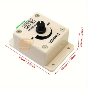 3 pezzi PWM Dimmer 12V 24V 8A LED Controller di luminosità a striscia regolabile a 100 - Product Image 2