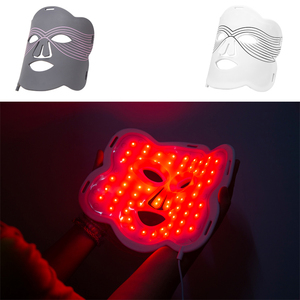 新着レッドLEDライト赤外線フレキシブルソフトマスクシリコンカラフルLEDセラピーアドバンストLEDフェイシャルマスク - Product Image 2