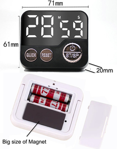 Grande schermo grandi numeri visualizza frigorifero cucina rotante conto alla rovescia magnetico count up timer digitale - Product Image 6