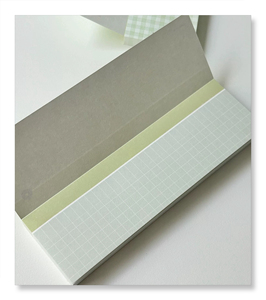 Custom 40-Page Trace Half Sugar Checkered Series First Play Small Fresh Simple Checkered Ledger Material <strong>Notepad</strong> <strong>Memo</strong> <strong>Notebook</strong> - Product Image 1