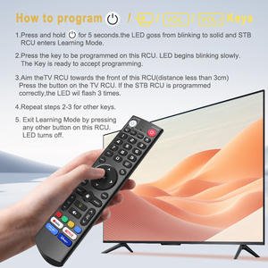 Vseebox Sprach steuerung Remote TV Universal Smart Home Sprach steuerung Lern funktion Hochgenaue, langlebige TV-Fernbedienung - Product Image 5