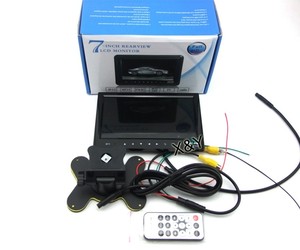 Monitor de coche de visión trasera independiente HD súper delgado de 7 pulgadas independiente con vídeo RCA en MP5 () - Product Image 2