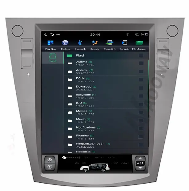 Auto radio multimedia player DVD player vertical da tela de 10.4 polegadas de navegação GPS do carro para Subaru Forester XV 2013-2018