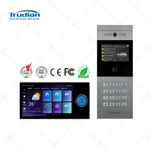 Trudian Smart Hotel <strong>Intercom</strong> Kit 10 Inch <strong>IPS</strong> Screen Tuya Bluetooth WIFI Connect Multi-unit <strong>Video</strong> <strong>Intercom</strong> <strong>System</strong> for Condominium