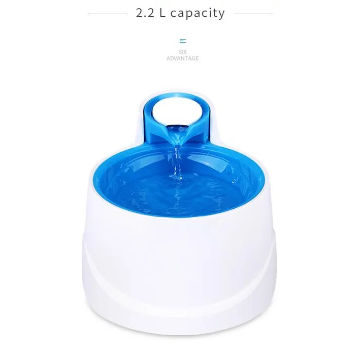 Bebedero de agua automático para gatos, sin BPA, de plástico, para todos los tamaños, con filtro, 2L