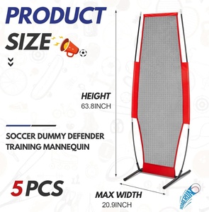 サッカーダミーディフェンダートレーニングマネキンポータブルディフェンダープラクティスダミーバスケットボール野球ソフトボールネット用 - Product Image 3