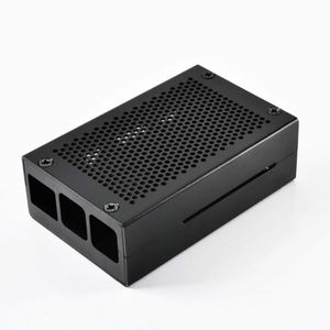 Hot <strong>Raspberry</strong> <strong>Pi</strong> 4 Aluminum <strong>Case</strong> Black Shell Silver Box Metal Enclosure for RPI 4 Model B - Product Image 5