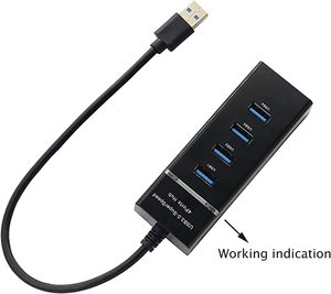 4-Port <strong>USB</strong> 3.0 Hub Splitter 5Gbps <strong>USB</strong> Data Hub 4 in 1 with LED Indication for Windows <strong>PC</strong>, Mac, Surface Pro,Laptop, Printer,30cm - Product Image 5