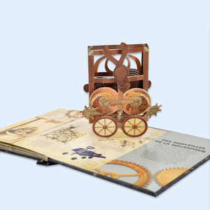 Özel 3D dinozor çocuk kitap etkinliği pop up karikatür hayvan hikayesi karton kitap - Product Image 4