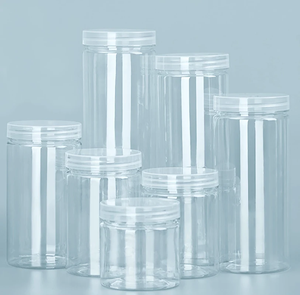 Plastic Seal Pot <strong>Jar</strong> Container for 30 ml <strong>Jars</strong> Round Pack 10 g Low Profile with Lid clear - Product Image 2