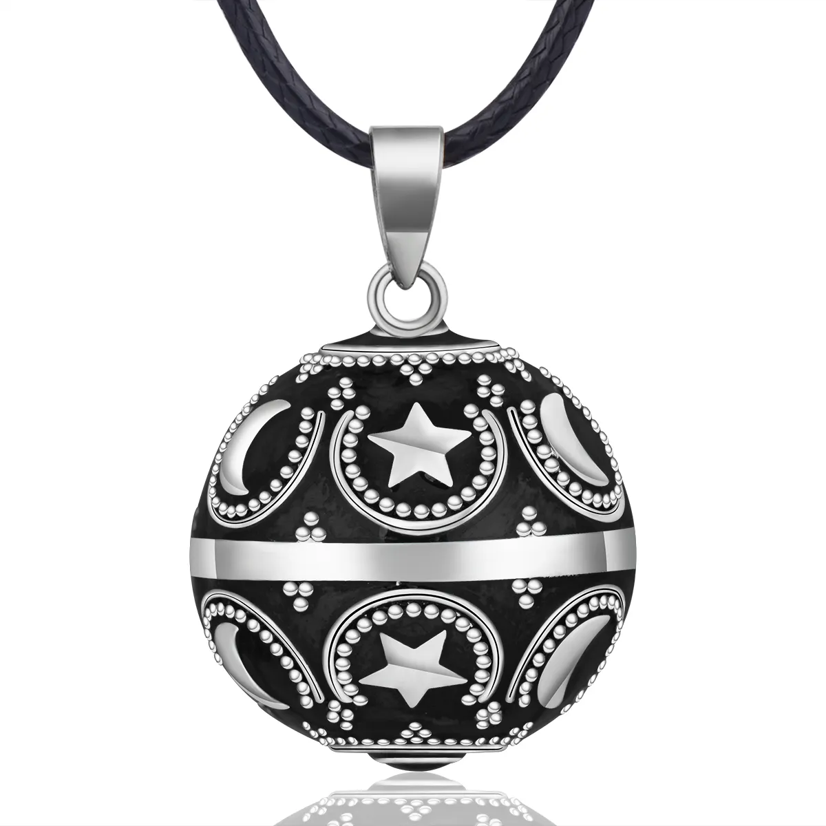 High Quality Harmony bola ball 925 Sterling Silver Angel Wing Chime Ball Bell Baby Bell Necklace