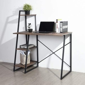 <strong>Computer</strong> Writing Desk with 3-Tier Shelf Modern Simple Study Desk Small Home Office PC Gaming Desk Laptop <strong>Notebook</strong> <strong>Table</strong> - Product Image 2
