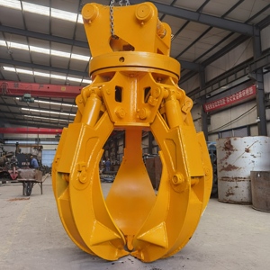 Lotus- Plum Blossom-Shaped Excavator Steel Gripper for <strong>Loading</strong>/<strong>Unloading</strong> Scrap Iron Waste Materials <strong>Core</strong> Engine Pump Gear - Product Image 6