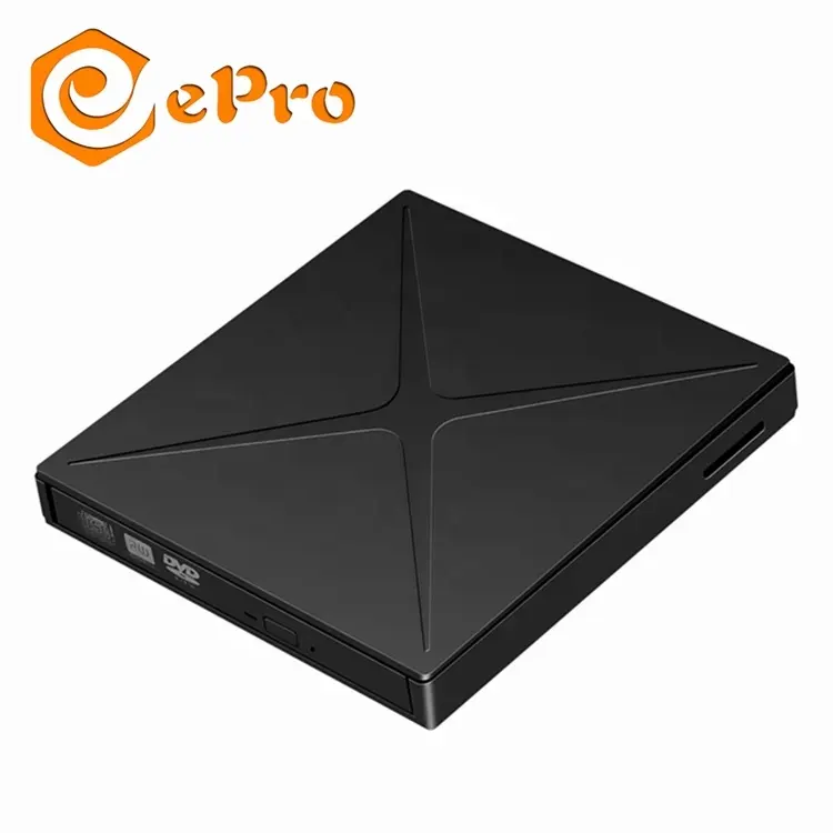 EDD20 USB 3.0 Eksternal DVD Drive USB Port Gratis Drive DVD RW CD ROM Disk Burner Reader DVD Player untuk wins10 Laptop PC Komputer