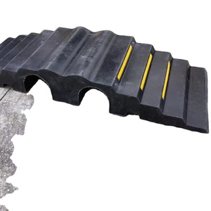 Fie Protection Pipe Two Channel Channel Cat Eye Reflectors CE Hose and Cable Bridge <strong>Ramp</strong>, <strong>2</strong>-Channel Hose Protector - Product Image 1