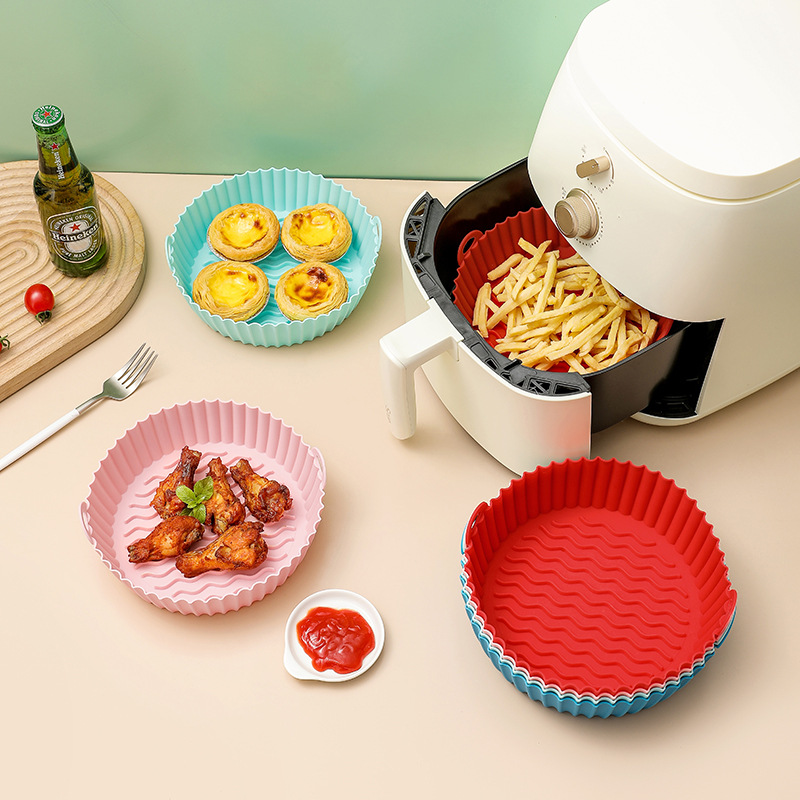 Air Fryer Silicone Pot Food Safe Air fryers Oven Accessories Replacement of Flammable Parchment Liner Paper