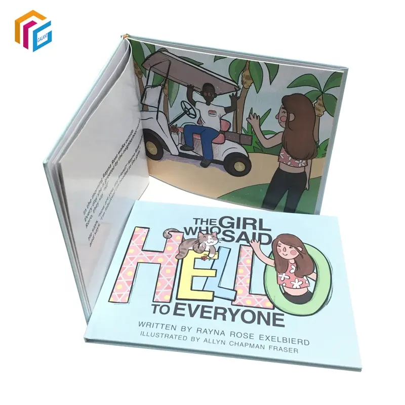 Échantillon d'impression personnalisé gratuit pour enfants Story Board Books Hardcover Printing Coloring Book