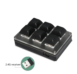 Teclado personalizado inalámbrico de 6 teclas 2,4G USB Bt Modo triple Botones intercambiables en caliente Personalización de teclas - Product Image 6