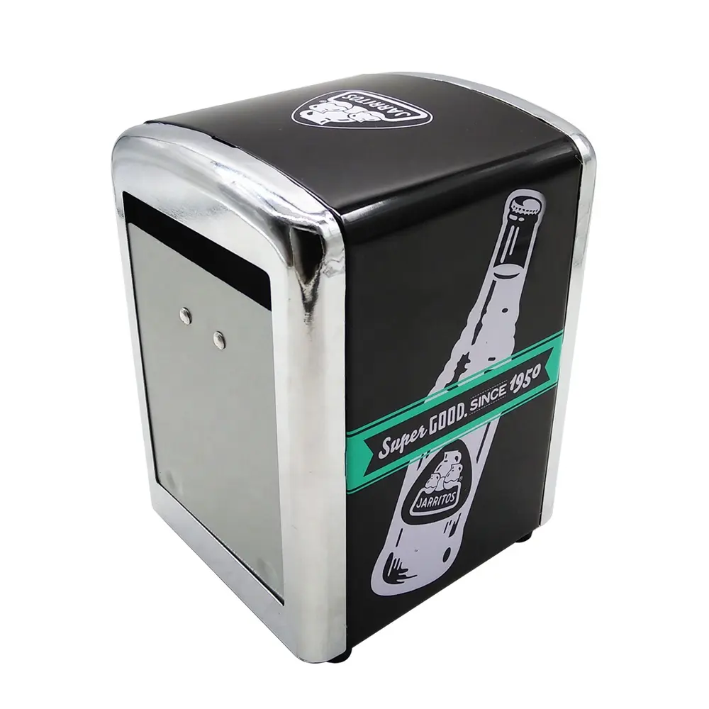 Custom Logo Promotionele Servet Stand Retro Servet Dispenser