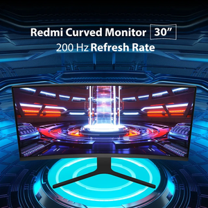 Xiaomi Redmi Monitor Curvo Gaming 30 Pulgadas 200HZ Alta Frecuencia de Actualización Pantalla LCD Ultra Clara Redmi Monitores de Computadora Curvados