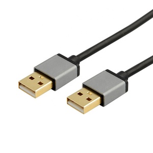 สายเคเบิล2.0 USB ตัวผู้-ตัวผู้พร้อมขั้วต่อชุบนิกเกิลสำหรับกล่องฮาร์ดดิสก์ไดรฟ์เครื่องเล่นดีวีดีแล็ปท็อประบายความร้อน - Product Image 2