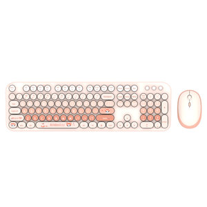 <strong>Customized</strong> Full-size 104 <strong>Keys</strong> 2.4G Silent Colorful Pink Wireless <strong>Keyboard</strong> Mouse Set Office PC <strong>Computer</strong> Typewriter Cute <strong>Keyboard</strong> - Product Image 4