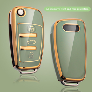 เคสกุญแจรีโมตรถยนต์แบบใหม่ TPU,ตัวป้องกันกุญแจรถยนต์แบบไม่มีกุญแจกุญแจกุญแจกุญแจ Fob สำหรับ Audi A1 A3 A4 A6 Q3 Q7 TT - Product Image 5