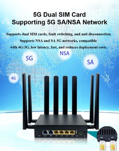 WZ-<strong>LAN</strong> 5G Industrial Router AX3000Mbps WiFi6 4G/5G Dual SlM Card POE Output MT7981 1WAN + 4 <strong>LAN</strong> 1000Mbps Ports