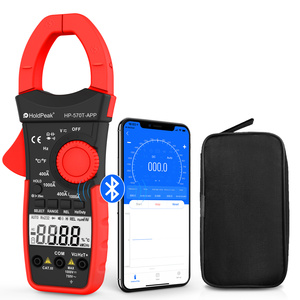 Multímetro de abrazadera digital HoldPeak 570T-APP AC/DC de rango automático de 4000 dígitos con función de aplicación y medición de resistencia - Product Image 1