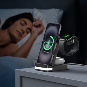 Hızlı 3-in-1 şarj istasyonu kablosuz IPhone şarj cihazı, Apple Watch & AirPods için - Product Image 5