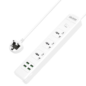Toma de corriente de placa de enchufe de oficina inteligente múltiple universal con tira de Alimentación protectora contra sobretensiones USB - Product Image 1