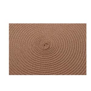 高品质手工圆形餐垫松果刺绣派对PP编织餐垫便宜桌垫 - Product Image 4