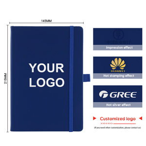 Cuaderno A5 con logotipo personalizado al por mayor, portalápices con correa elástica, cuaderno de PU con logotipo impreso, diario, Bloc de notas, cuaderno de cuero PU - Product Image 5