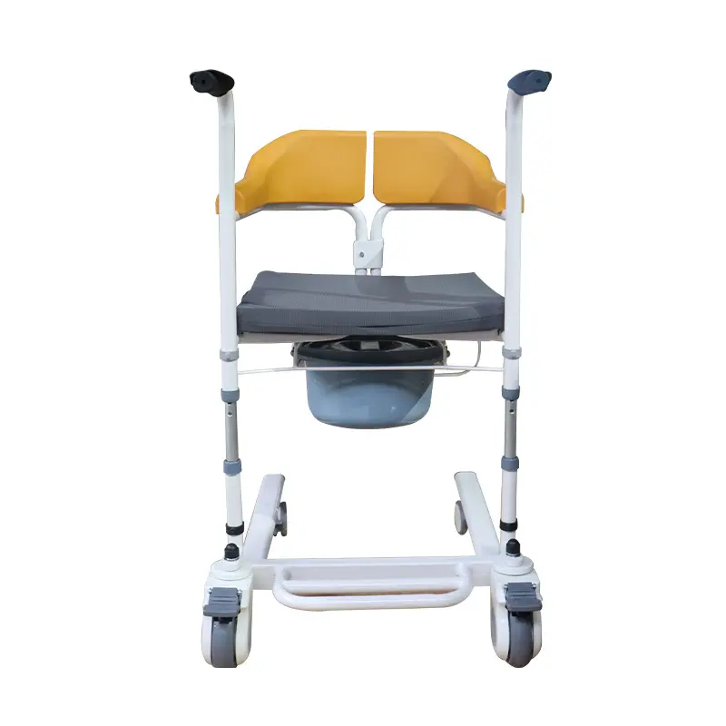 Silla eléctrica de transferencia de pacientes, silla elevadora con inodoro para personas discapacitadas mayores paralizadas