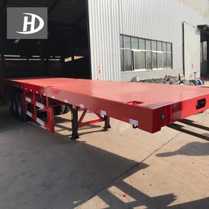 High Performance Steel Material Superior <strong>Load</strong> Bearing Capacity <strong>Export</strong> Ready <strong>Container</strong> Flatbed Semi-Trailer - Product Image 5