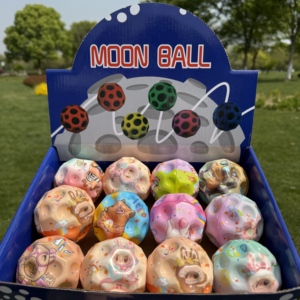 Khả năng phục hồi cao Hình dạng mặt trăng xốp bouncy bóng chống trọng lực siêu bouncy đa lỗ Astro nhảy bóng gói mặt trăng không gian bouncy bóng - Product Image 2