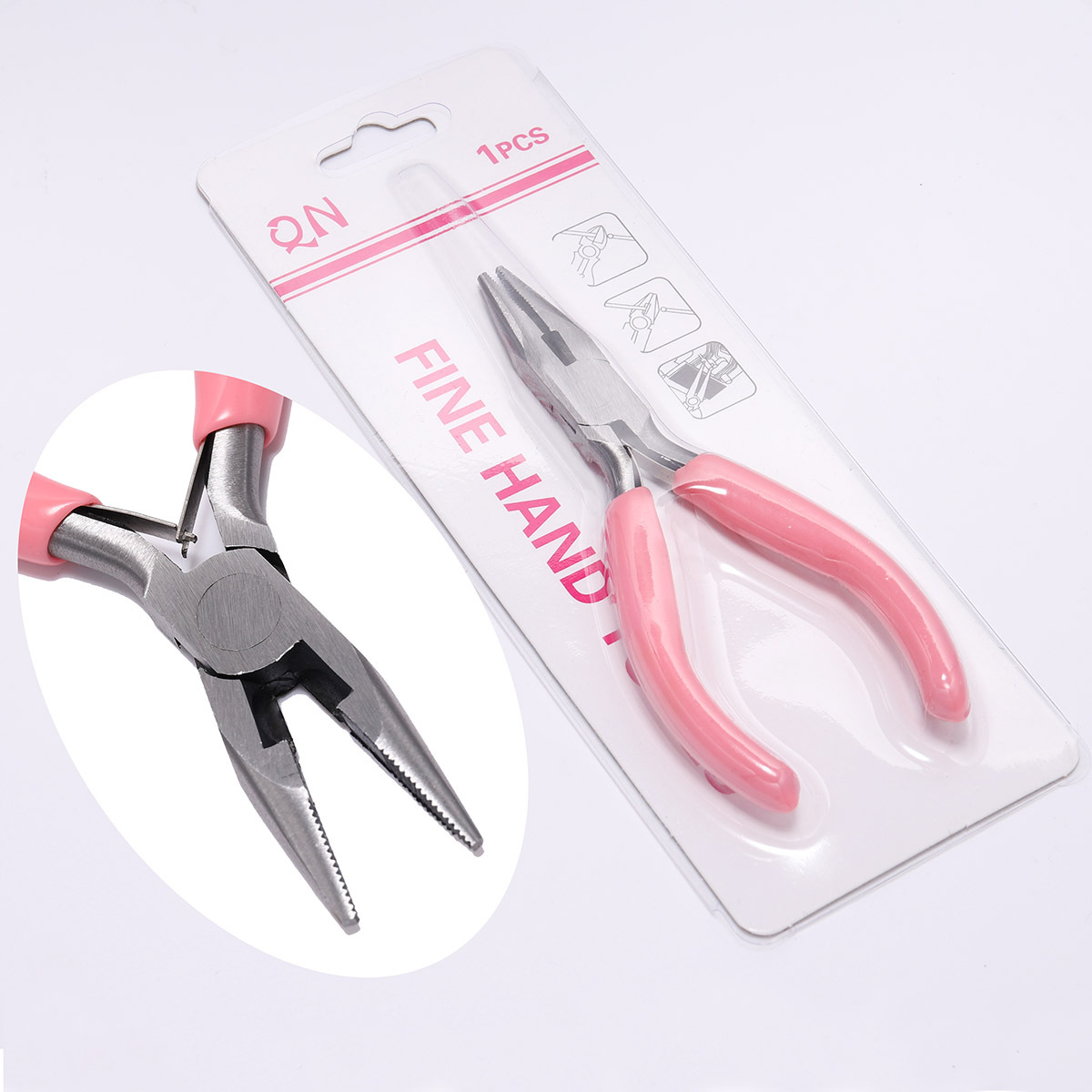 Needle-nose pliers - with teeth