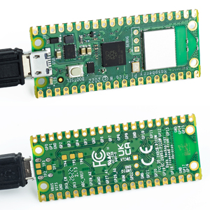Placa de desarrollo de microcontrolador de doble núcleo, <span class=keywords><strong>Raspberry</strong></span> <span class=keywords><strong>Pi</strong></span> <span class=keywords><strong>Pico</strong></span> W, LAN inalámbrica, WiFi, RP2040, con Cables USB/cabezales de Pin - Product Image 2