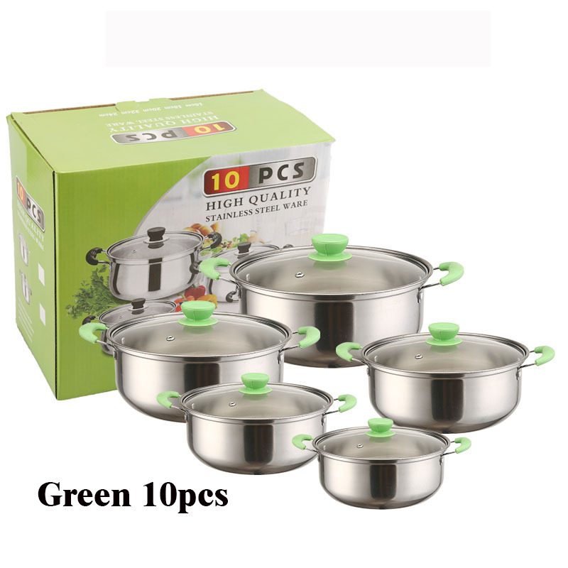 10 pièces/ensemble, Manche Vert
