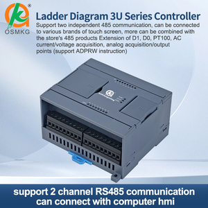 Oshangming Industrial Programmable Logic Controller 8 <strong>Input</strong> 8 Relay <strong>Output</strong> Plc Analog with RS232 RS485 <strong>Modbus</strong> Rtu for System