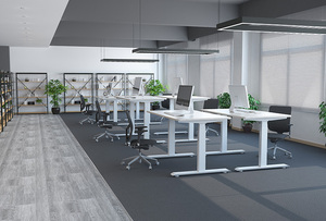 Modern <strong>Customized</strong> Height Adjustable Workstation Electric Office <strong>Computer</strong> Double Motor Standing <strong>Desk</strong> - Product Image 6