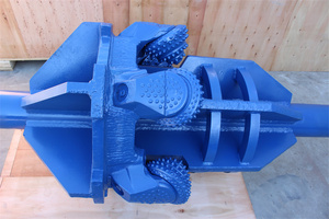 pilot Pulling 36&quot; Pipe Trenchless Crossing HDD Back Reamer <strong>Bit</strong> Roller Cones Hole Opener Hard Rock Drilling