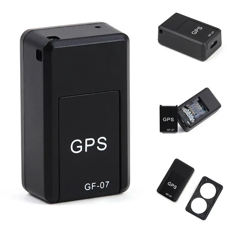 GF07 Gsm Gprs alat pelacak mobil, alat pencari lokasi magnetik Anti hilang Rekaman Waktu Nyata GPS Mini Tracker dengan kartu TF kendaraan
