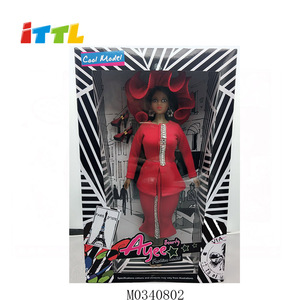 Китайский поставщик, дешевые модные черные куклы, 11,5 дюймов, мультяшная кукла для продажи - Product Image 2